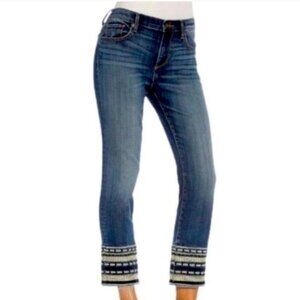 Ann Taylor Factory Tribal Inspired Cropped Jeans